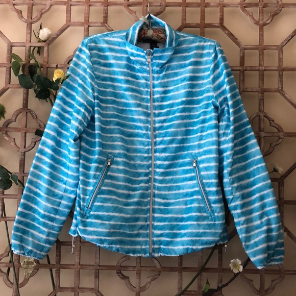 Ralph Lauren blue & white soft wind breaker jacket - Picture 2 of 7